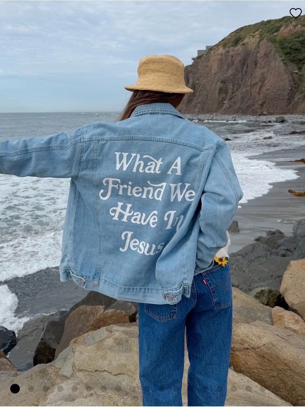 Elevated Faith Light Blue Denim Jacket